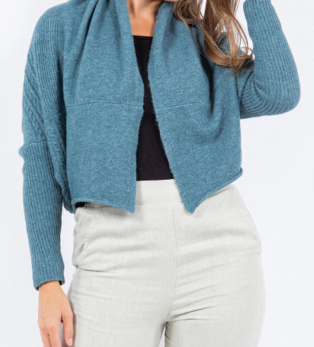 Canal Cardigan Teal-SMALL & LARGE ONLY
