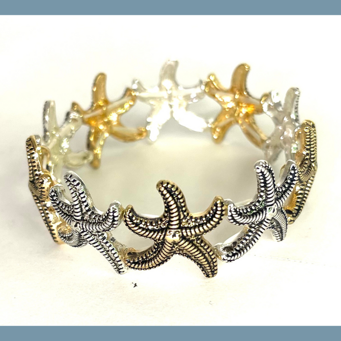 Two Tone Starfish Bracelet