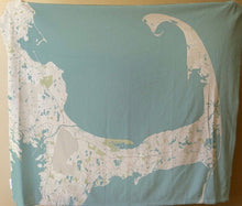 Cape  Cod or CUSTOM Nautical Chart Blanket - Mermaids on Cape Cod-Official Mermaid Gear