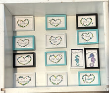 Framed Sea Glass Art