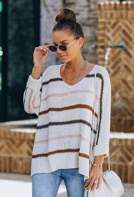 Striped Slouch Sweater