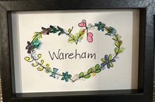 Framed Sea Glass Art