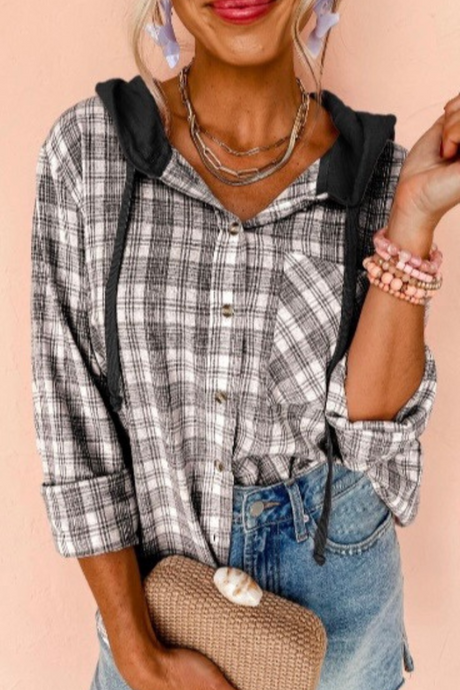 Pacific Plaid Top-SMALL & MEDIUM ONLY