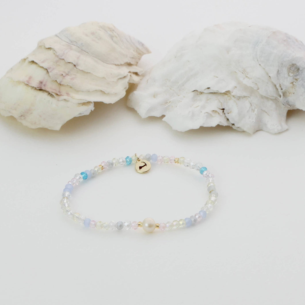 Ocean Mist Vibes Pearl Bracelet