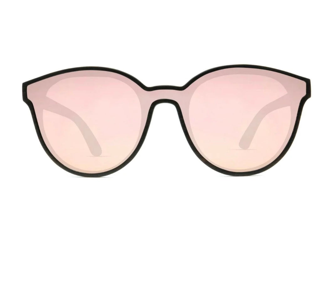 Slyk Bombshell Rose Wood & Abalone Sunglasses - Polarized With Inspirational Quote