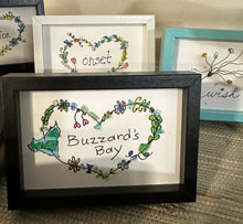 Framed Sea Glass Art