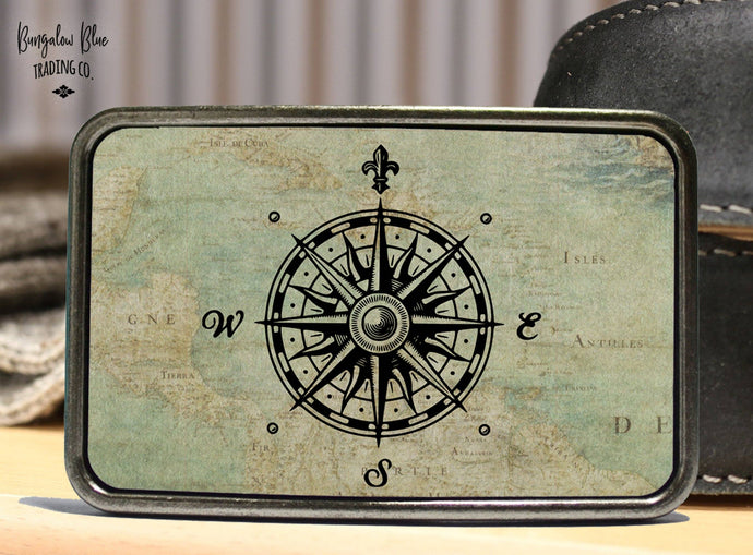 Compass Rose Belt Buckle