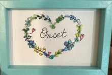 Framed Sea Glass Art