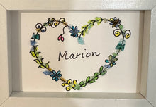 Framed Sea Glass Art