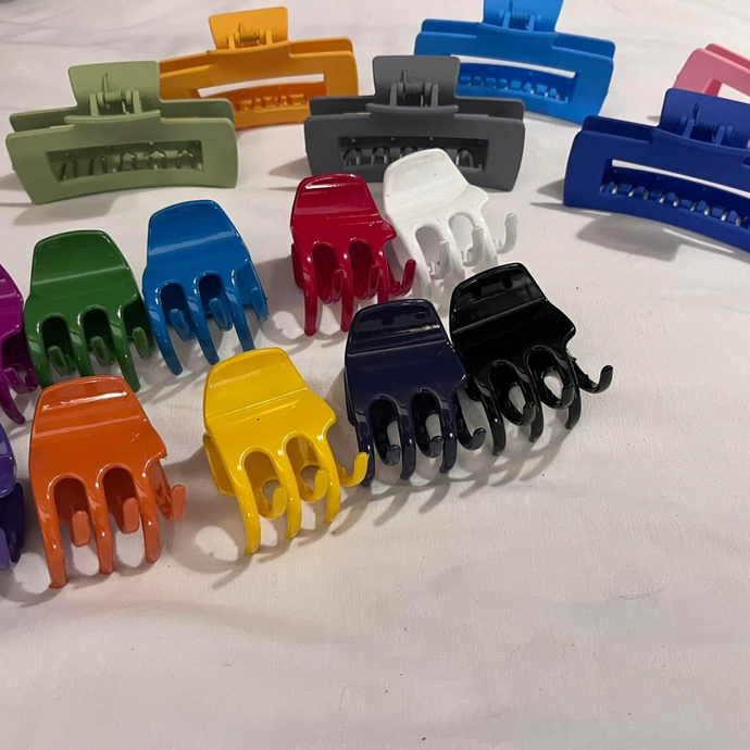 Set of 2 Assorted Hair Clips (Team Mermaid Choice of Colors)