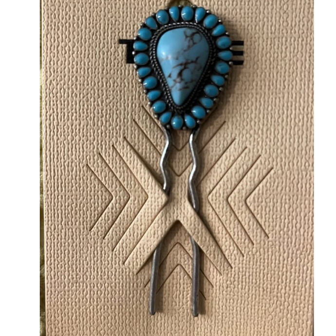Turquoise Hair Clip
