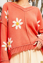 Daisy Sweater Coral