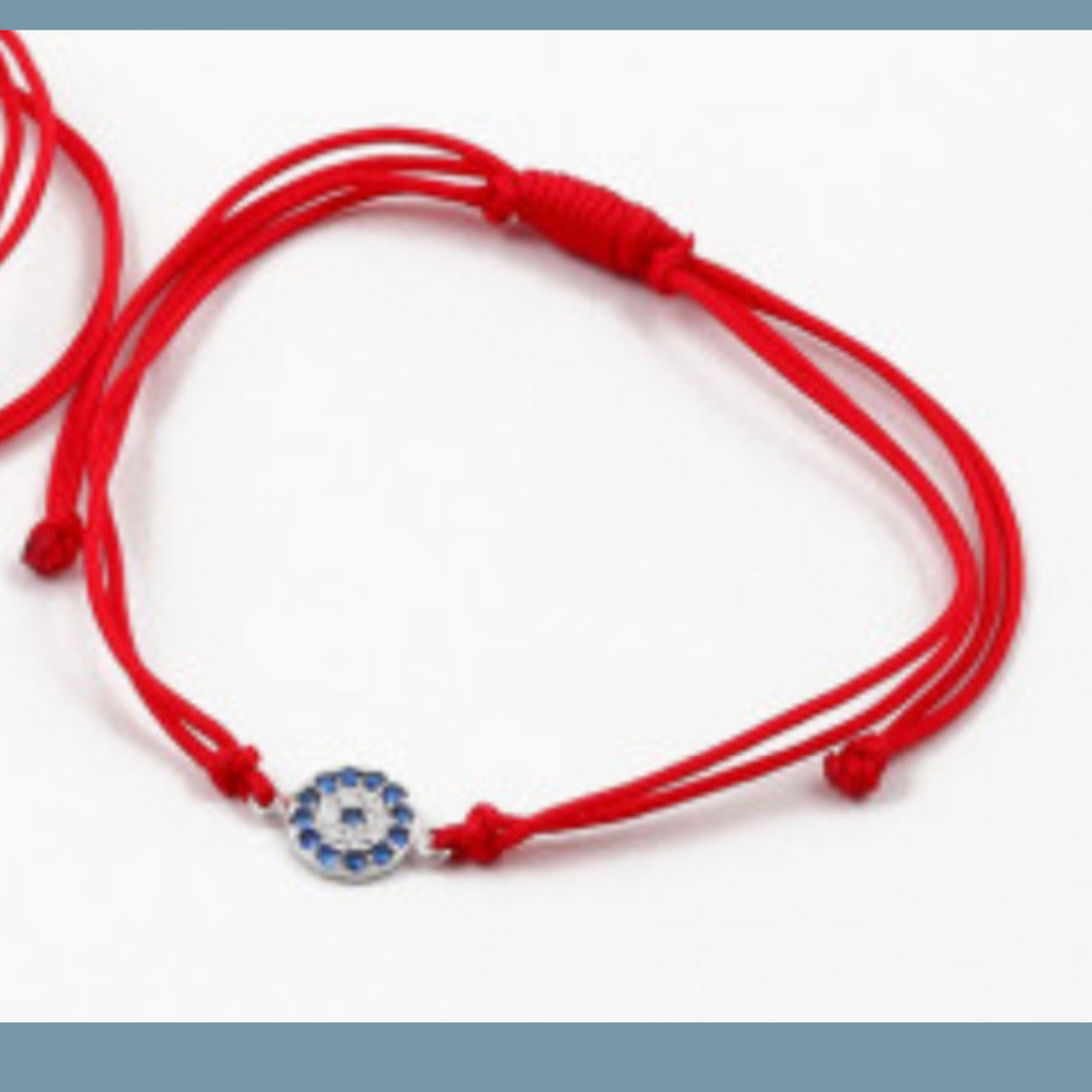 Red Thread Ocean Eye Bracelet