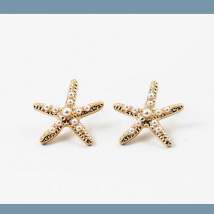 Pearl Starfish Studs