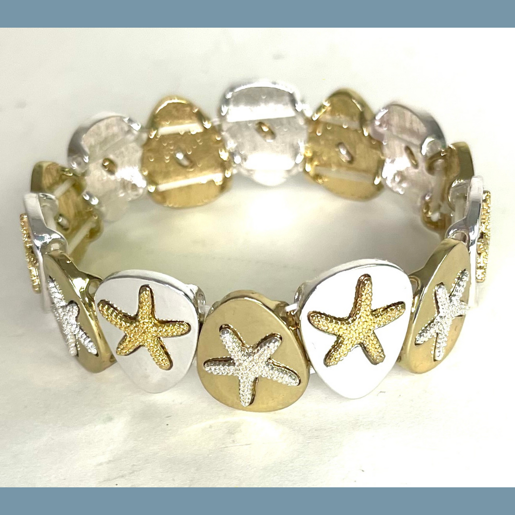 Silver/Gold Starfish Bracelet