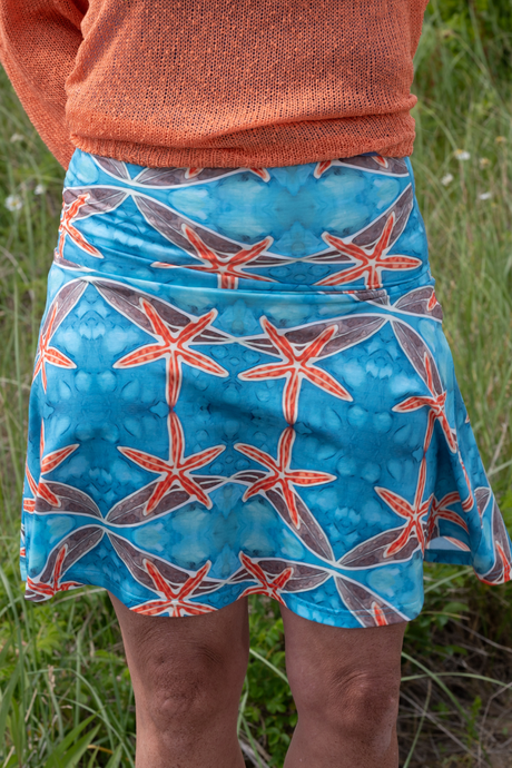 Sunset Starfish Boardwalk Skirt