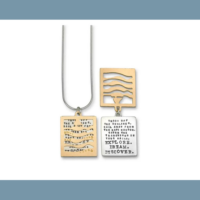 Explore, Dream, Discover Necklace - Mermaids on Cape Cod-Official Mermaid Gear