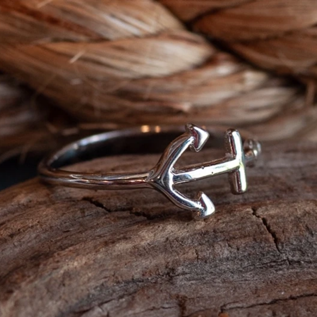 Anchors Away Sterling Silver Ring - Mermaids on Cape Cod-Official Mermaid Gear