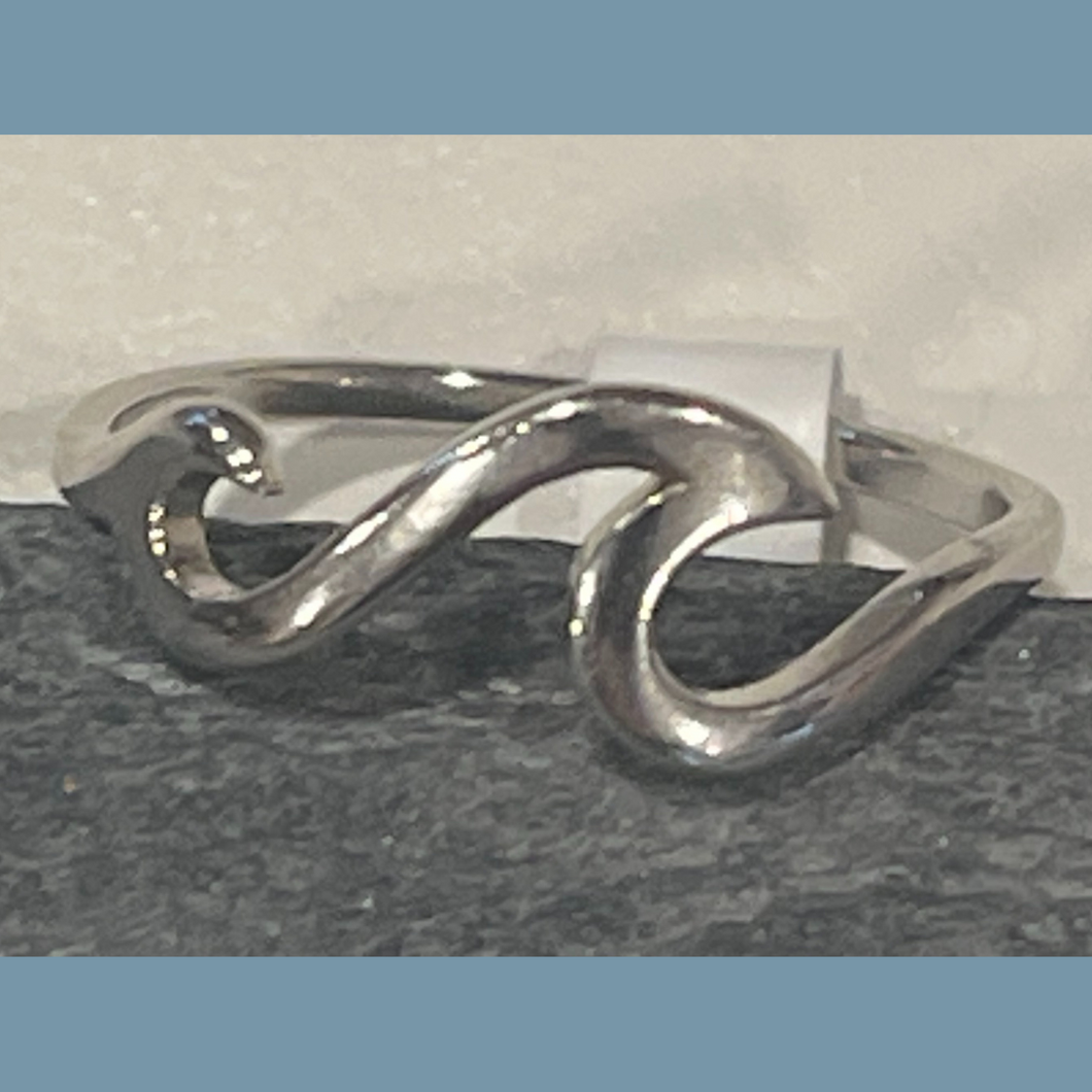 Double Wave Sterling Ring
