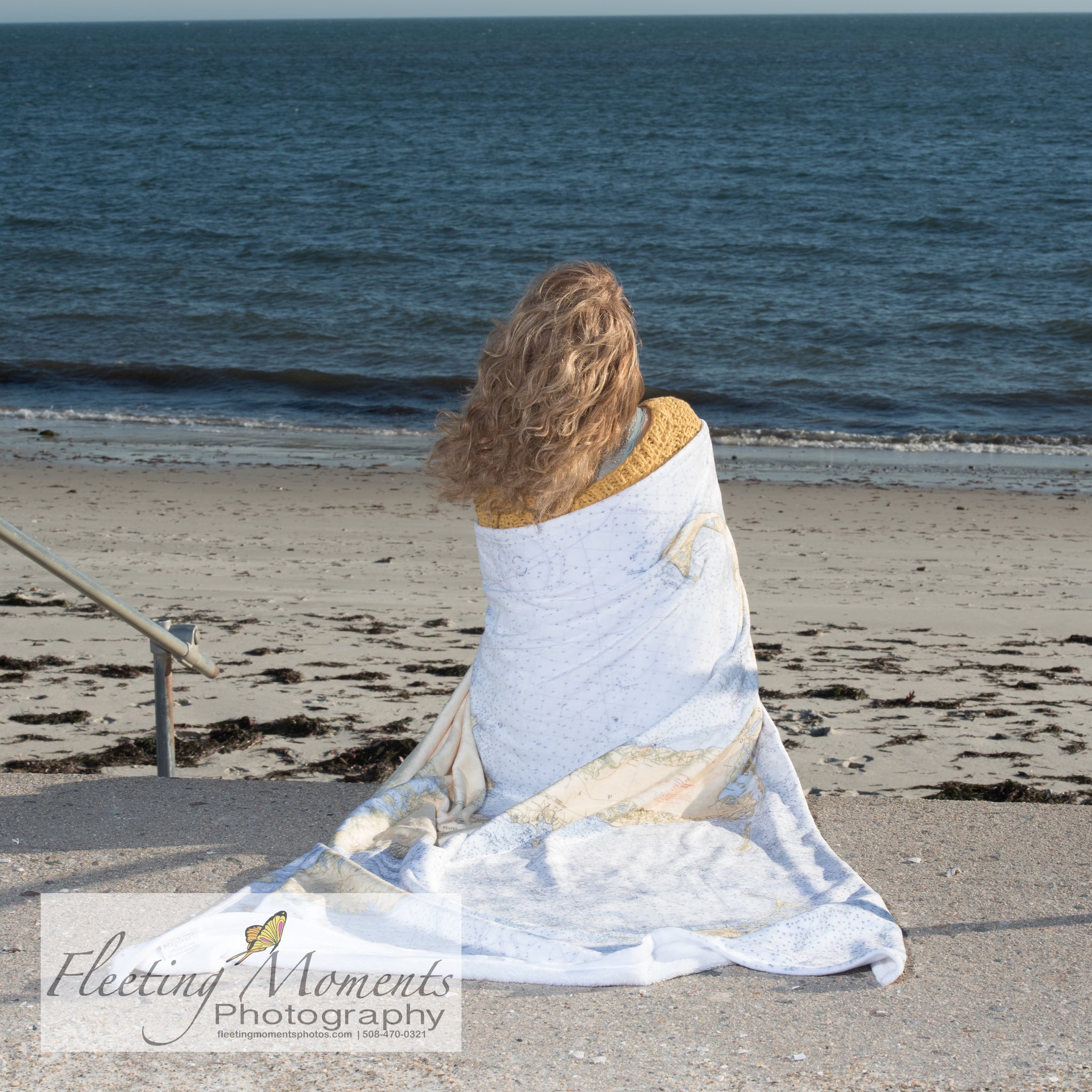 Cape Cod Nautical Chart Blanket Mermaids on Cape CodOfficial Mermaid Gear